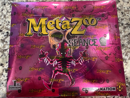 MetaZoo Séance 1st Edition Booster Box Sealed Cryptid Nation TCG 2022
