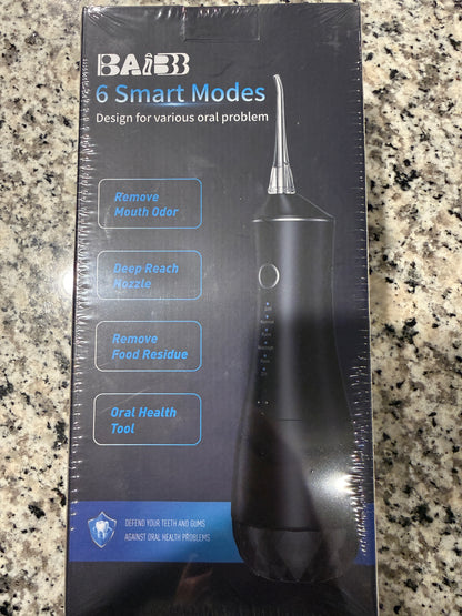 BAIBB Cordless Water Dental Flosser 6 Smart Modes Oral Irrigator FL-V26A