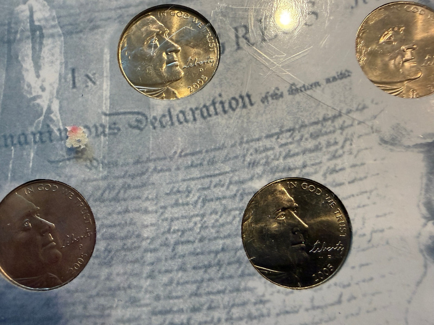 American Bison Nickel Collection 5 Coin Set Colorized Holographic