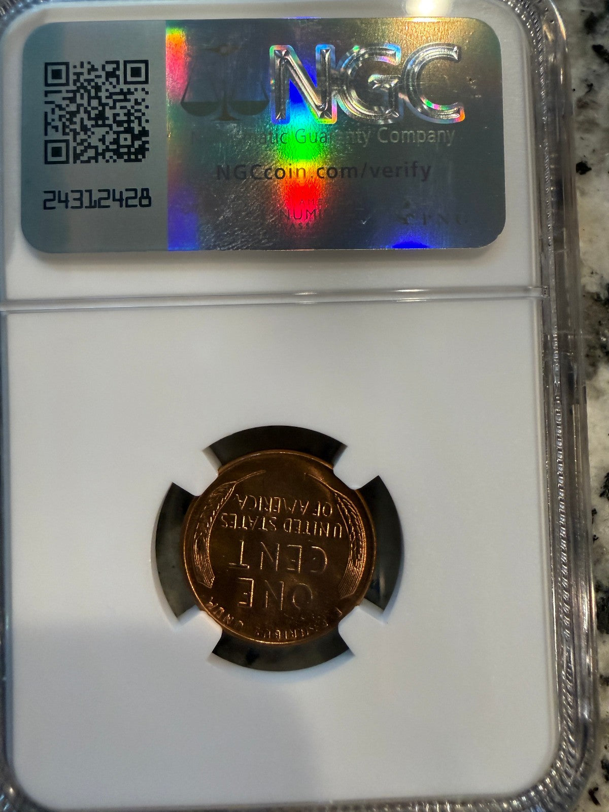 1957-D Lincoln Wheat Cent NGC MS65 RD Brilliant Red Certified Denver Mint Penny
