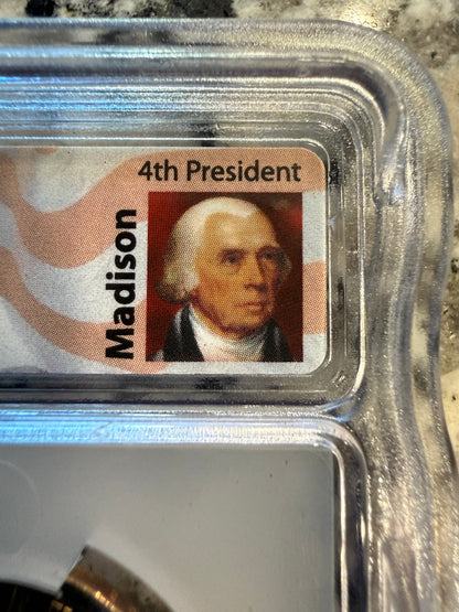 2007-D James Madison Presidential Dollar ICG SP67 Satin Finish Certified $1 Coin