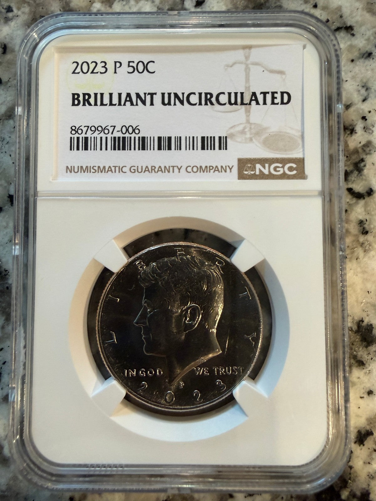 2023 P Kennedy Half Dollar NGC Brilliant Uncirculated 50C Certified US Coin