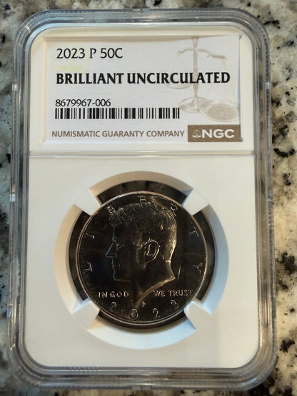 2023 P Kennedy Half Dollar NGC Brilliant Uncirculated 50C Certified US Coin