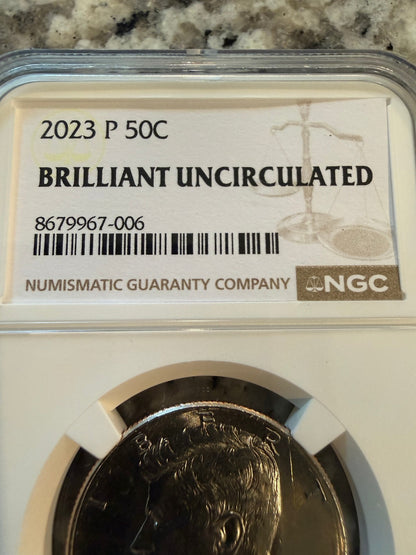 2023 P Kennedy Half Dollar NGC Brilliant Uncirculated 50C Certified US Coin