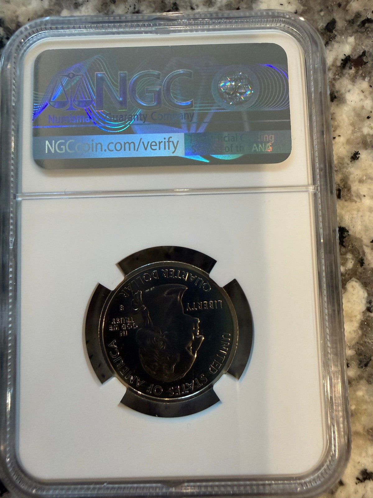2002 S Mississippi State Quarter NGC Gem Proof Clad 25C Certified Coin