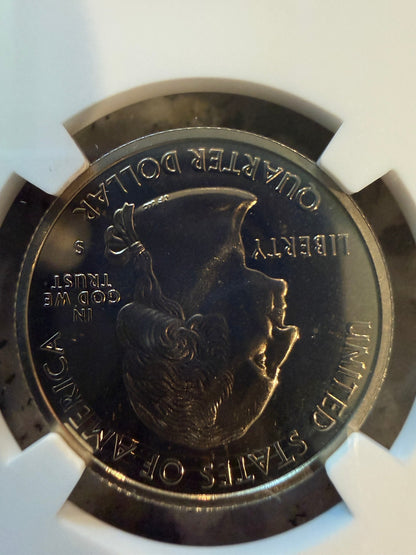 2002 S Mississippi State Quarter NGC Gem Proof Clad 25C Certified Coin