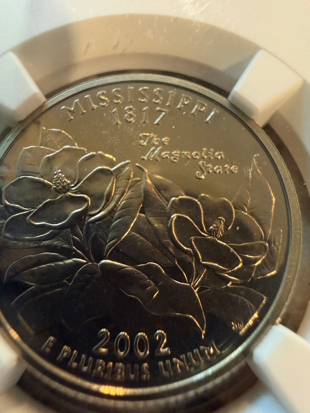 2002 S Mississippi State Quarter NGC Gem Proof Clad 25C Certified Coin