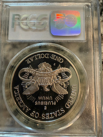 2001-P U.S. Capitol Visitor Center Commemorative Silver Dollar PCGS PR69DCAM Pro