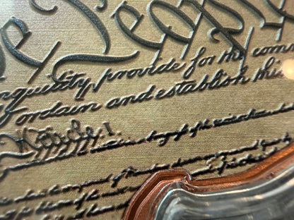 250 Years USA Shaped 10 AVDP oz .999 Fine Copper Bullion Bar Colorized