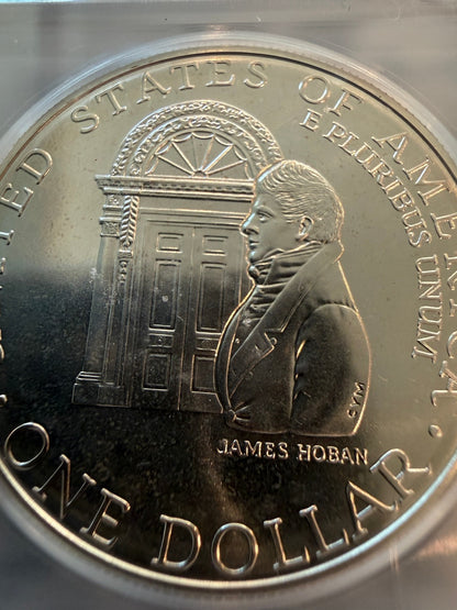 1992-D White House Commemorative Silver Dollar ICG MS69 200th Anniversary Coin